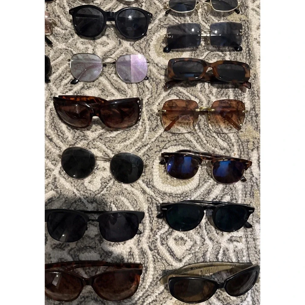 Wholesale Bulk Lot / Group of 56 all included Sunglasses:Square, Round,Aviator+